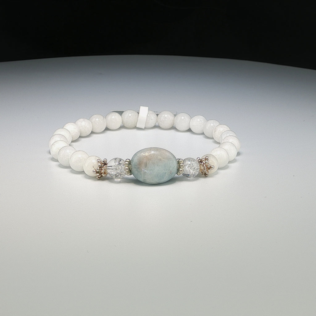 Elegantes Mondstein Armband mit harmonischer Steinkombination