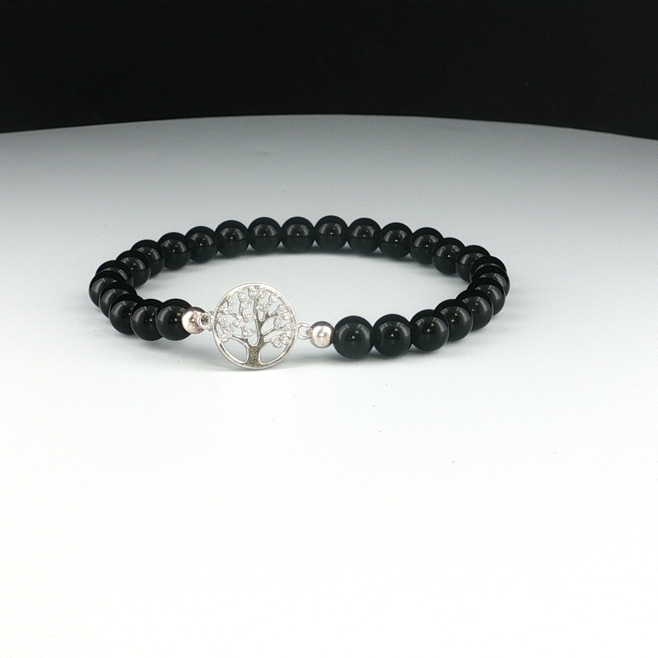 Turmalin Armband mit Lebensbaum