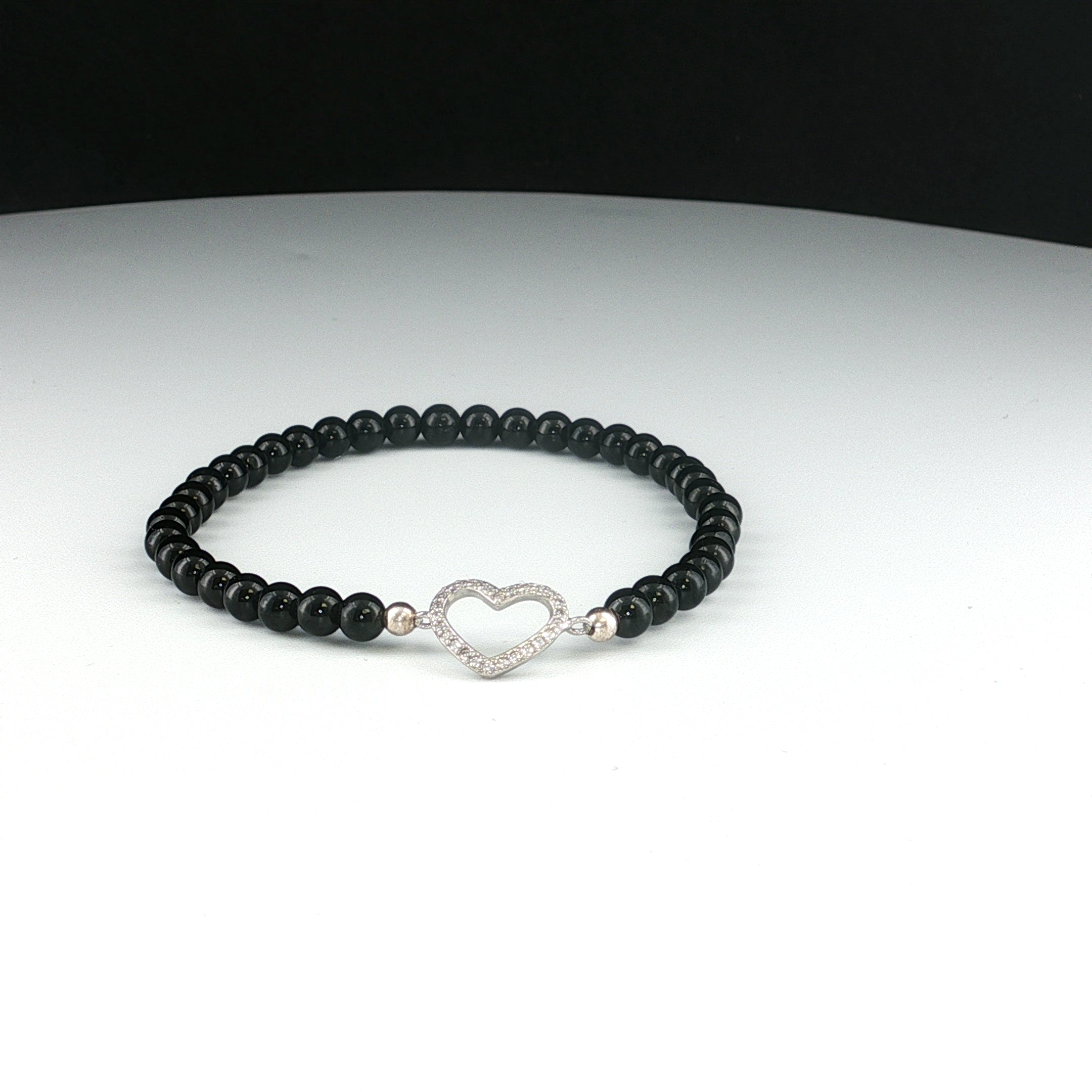 Armband aus schwarzen Turmalin