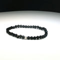 Armband aus facettiertem schwarzen Turmalin