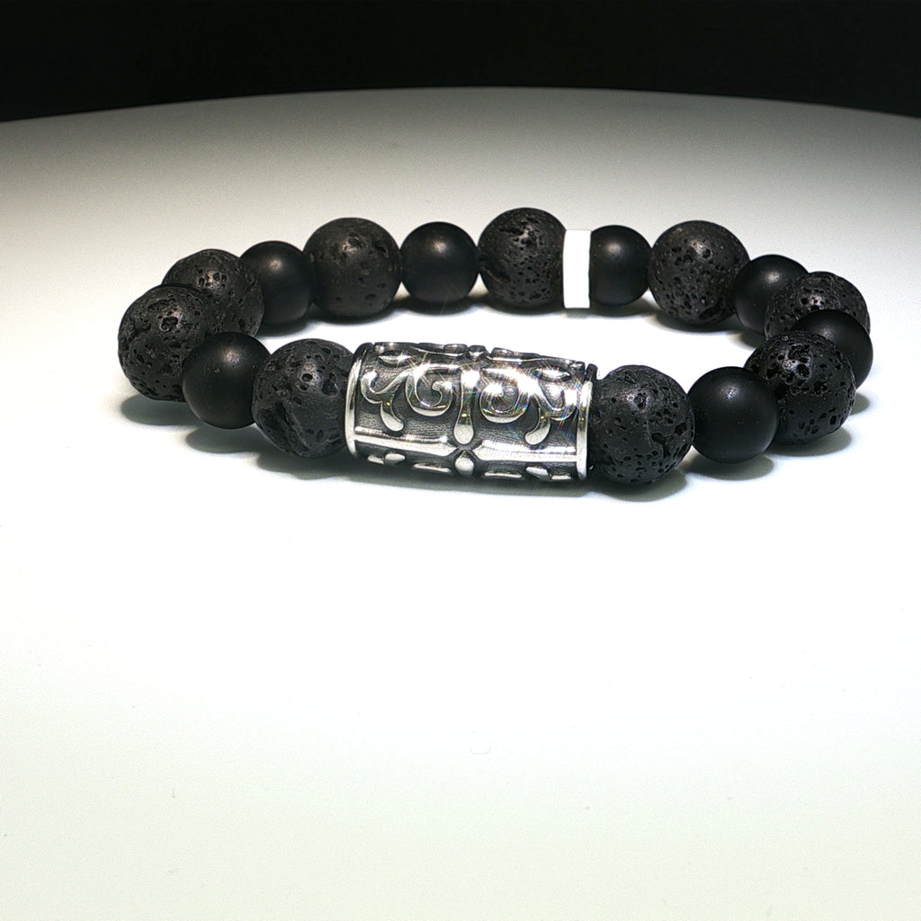 Lavastein & Onyx Armband
