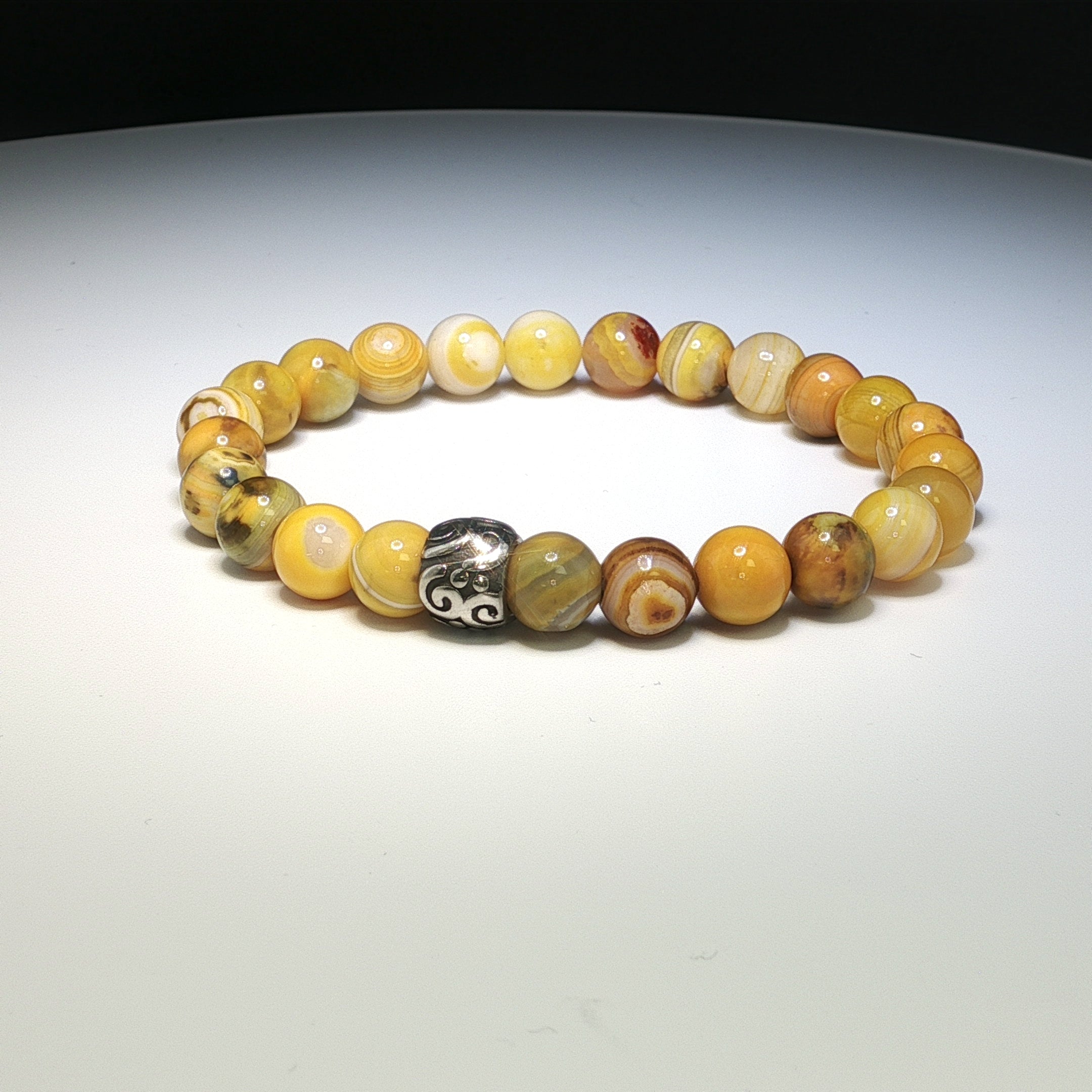 Armband aus gelbem Jaspis