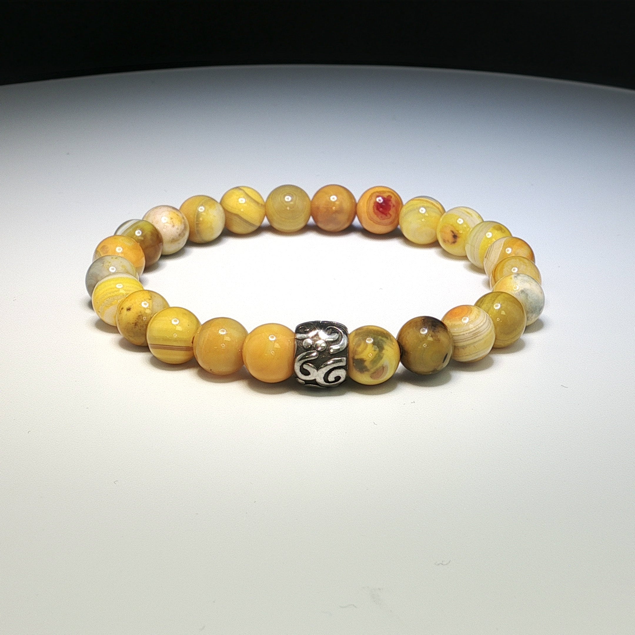 Armband aus gelbem Jaspis