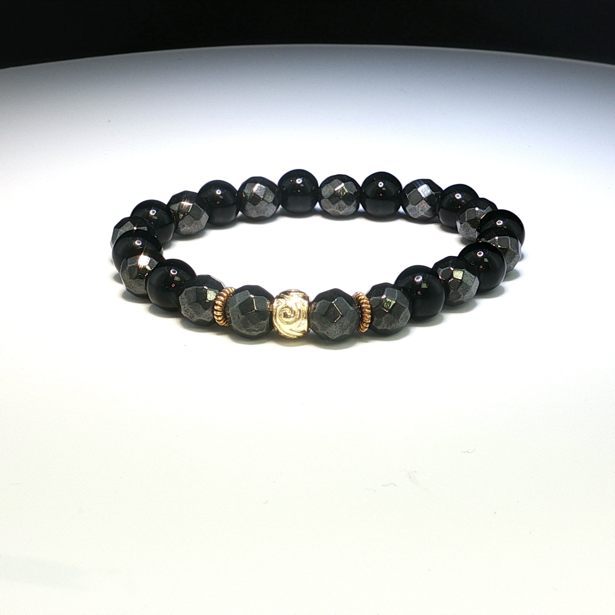 Onyx & Hämatit Armband