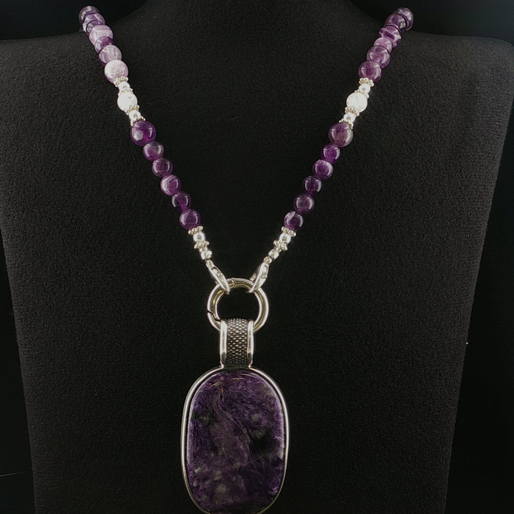 Amethyst & Bergkristall Halskette