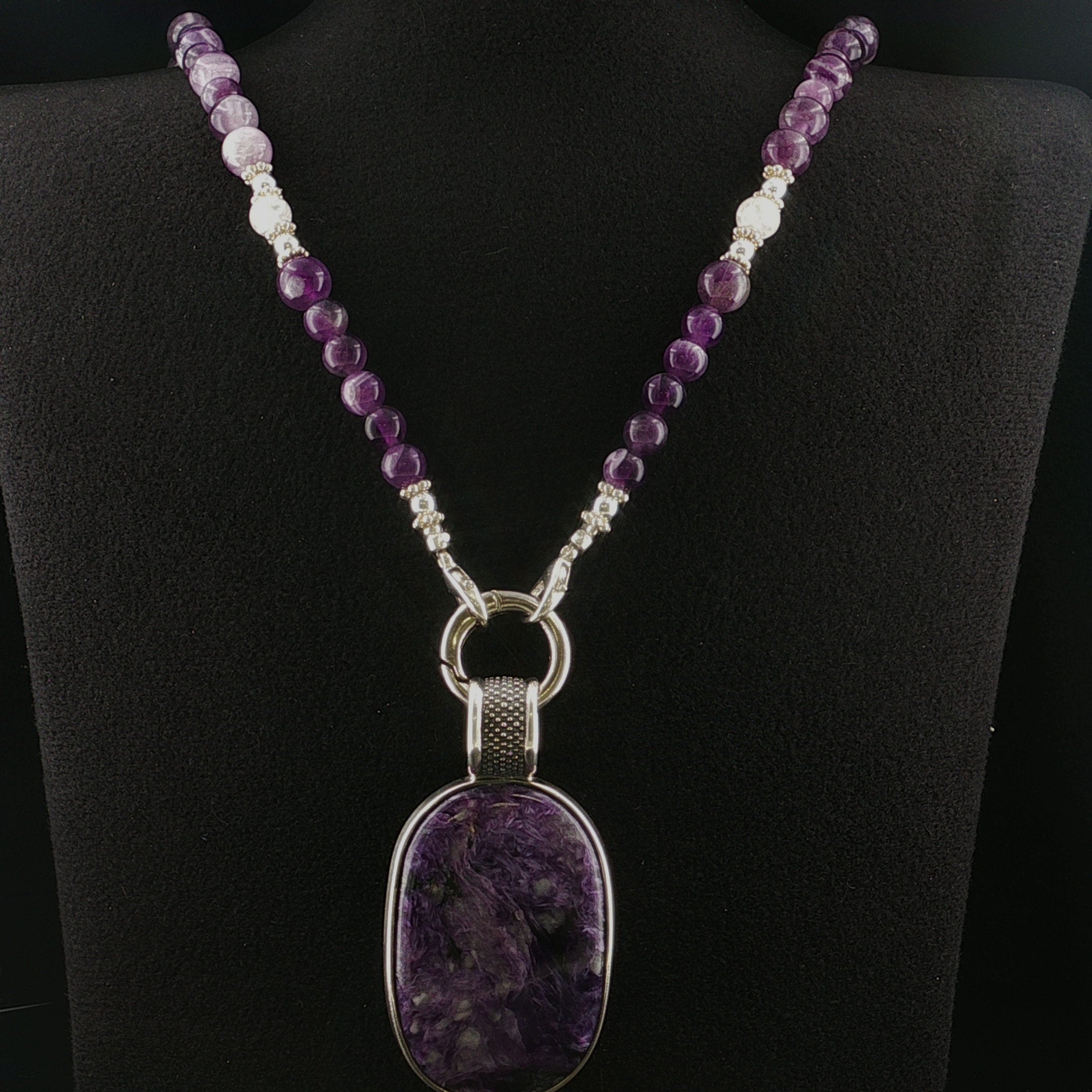 Amethyst & Bergkristall Halskette