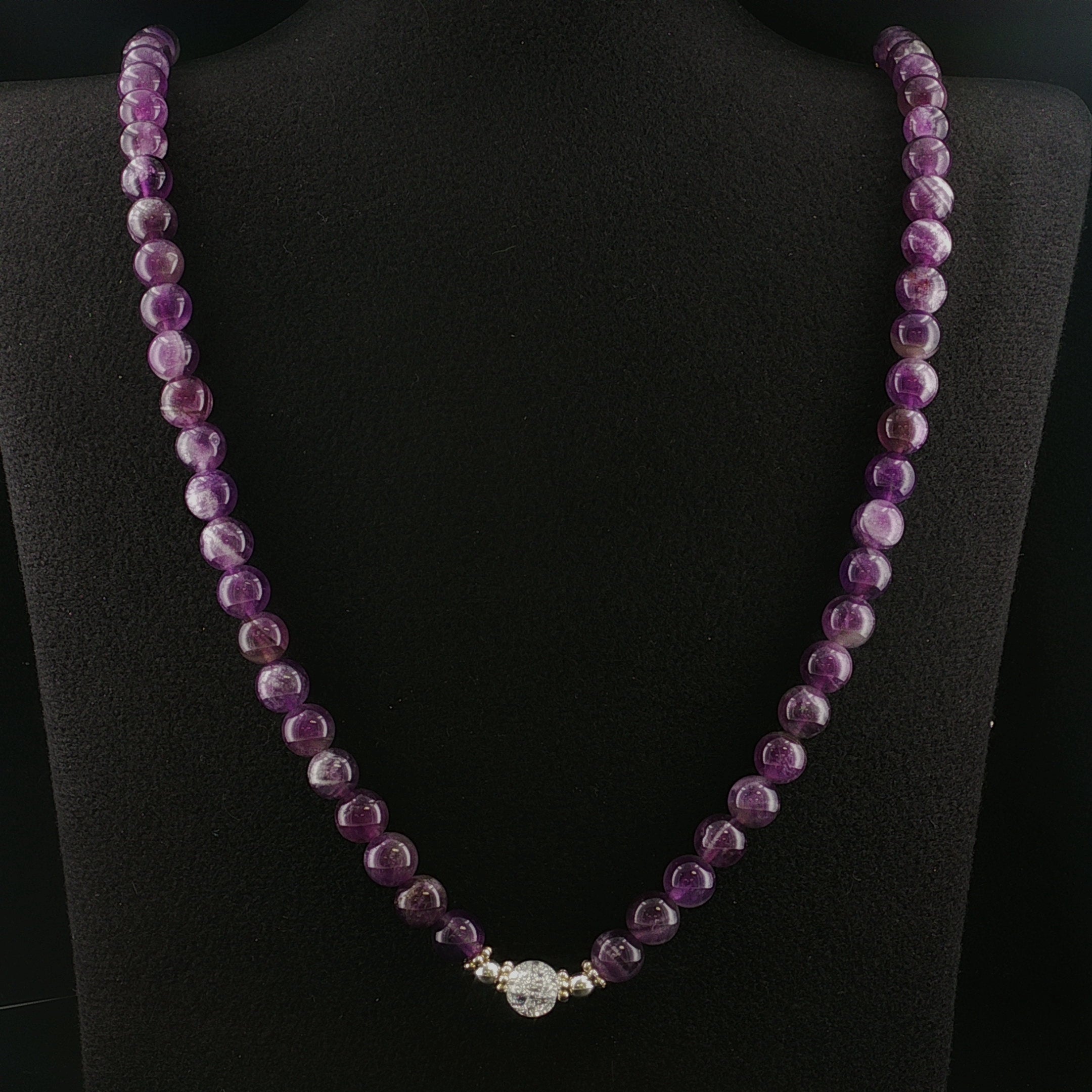 Amethyst & Bergkristall Halskette
