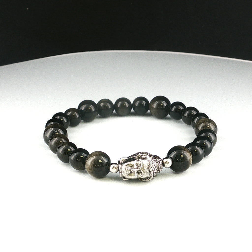 Gold Obsidian Armband