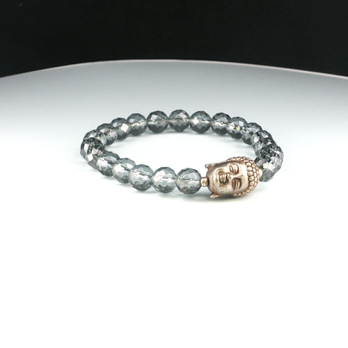 Bedampftes Bergkristall Armband