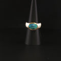 Eleganter Schwarzopal Ring