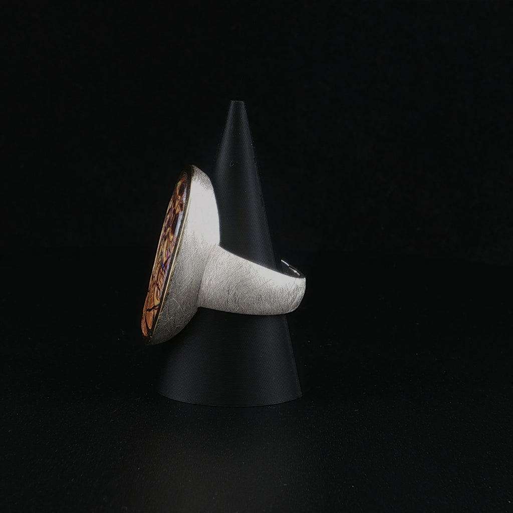 exklusiver Boulder-Opal Ring