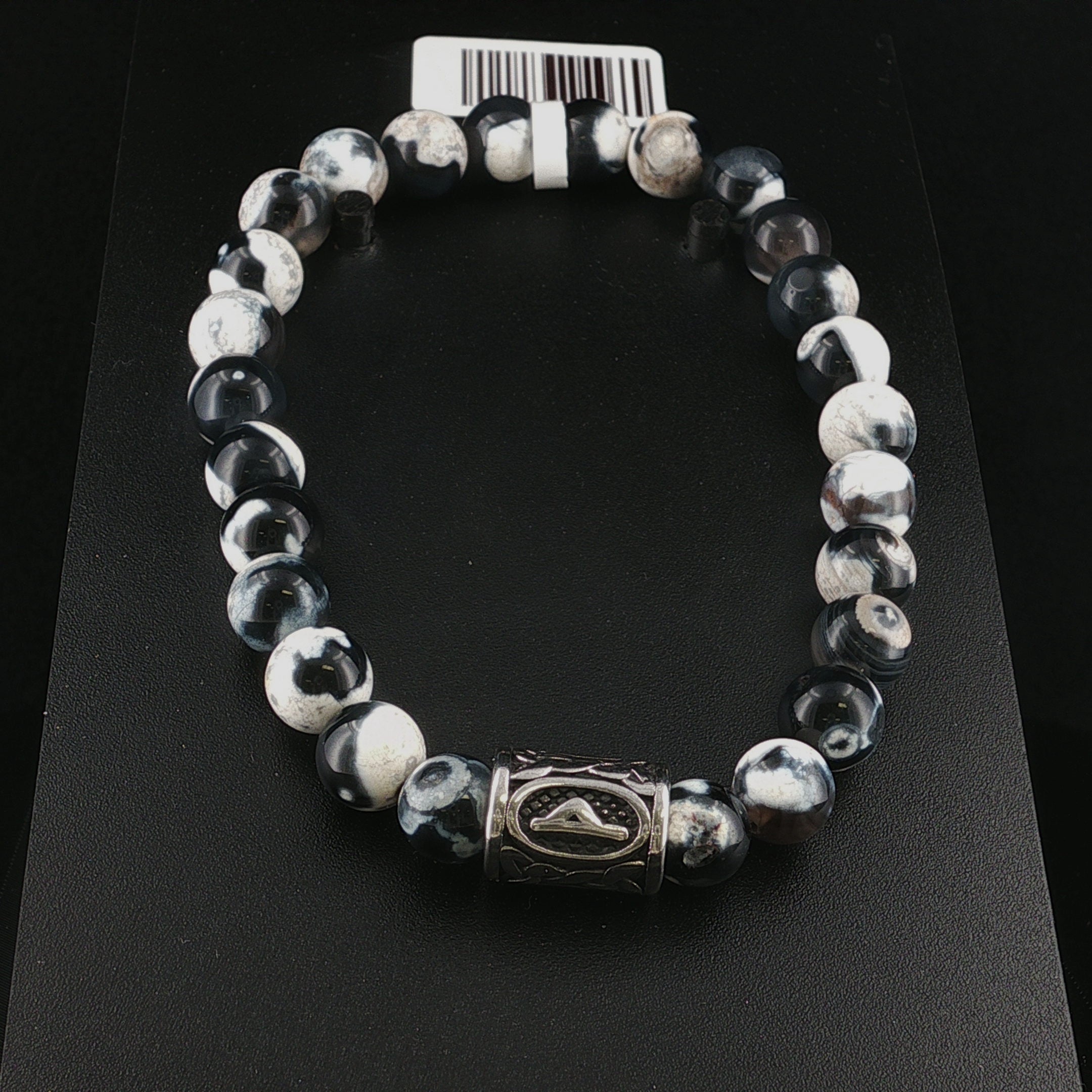 Zebra Marmor Armband