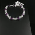 Amethyst- und Bergkristall Armband
