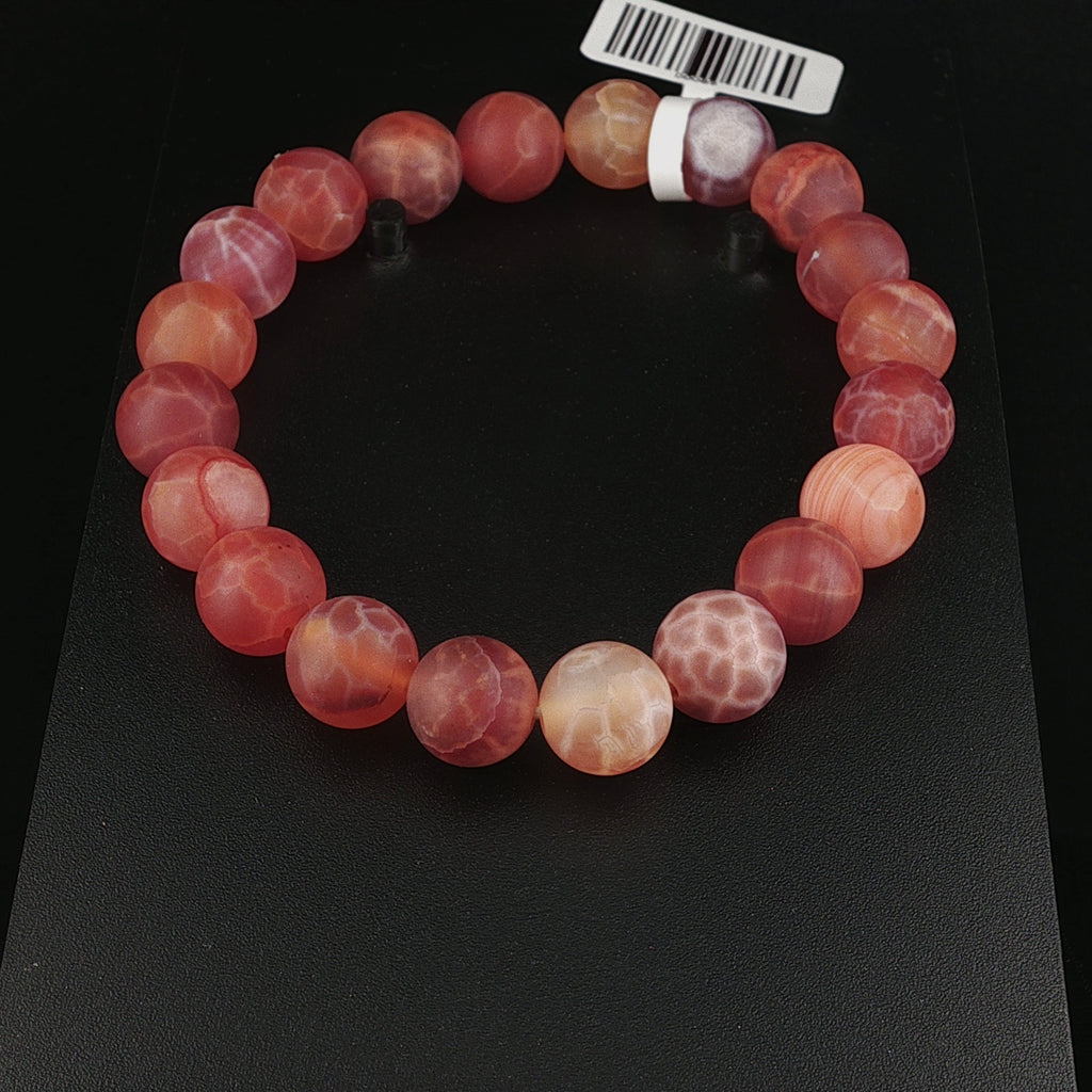 Feuer Achat Armband