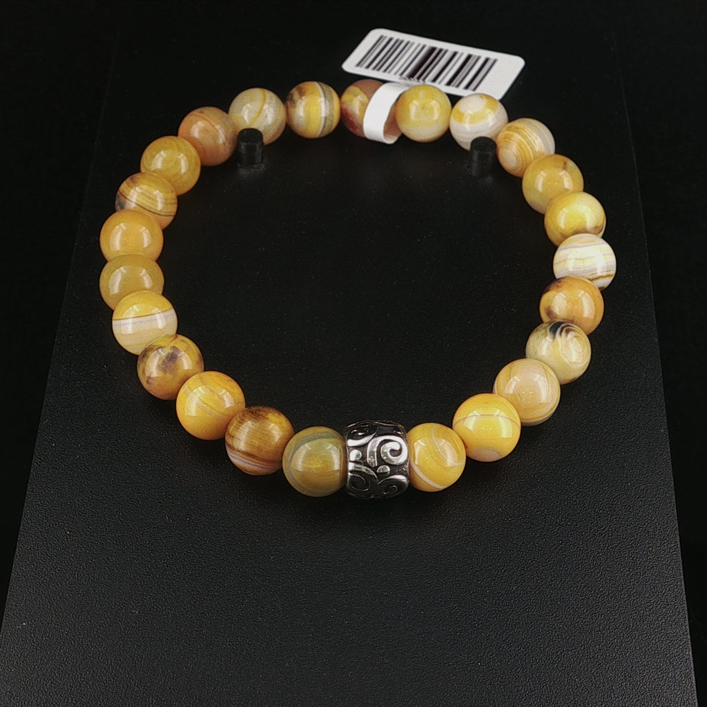 Armband aus gelbem Jaspis