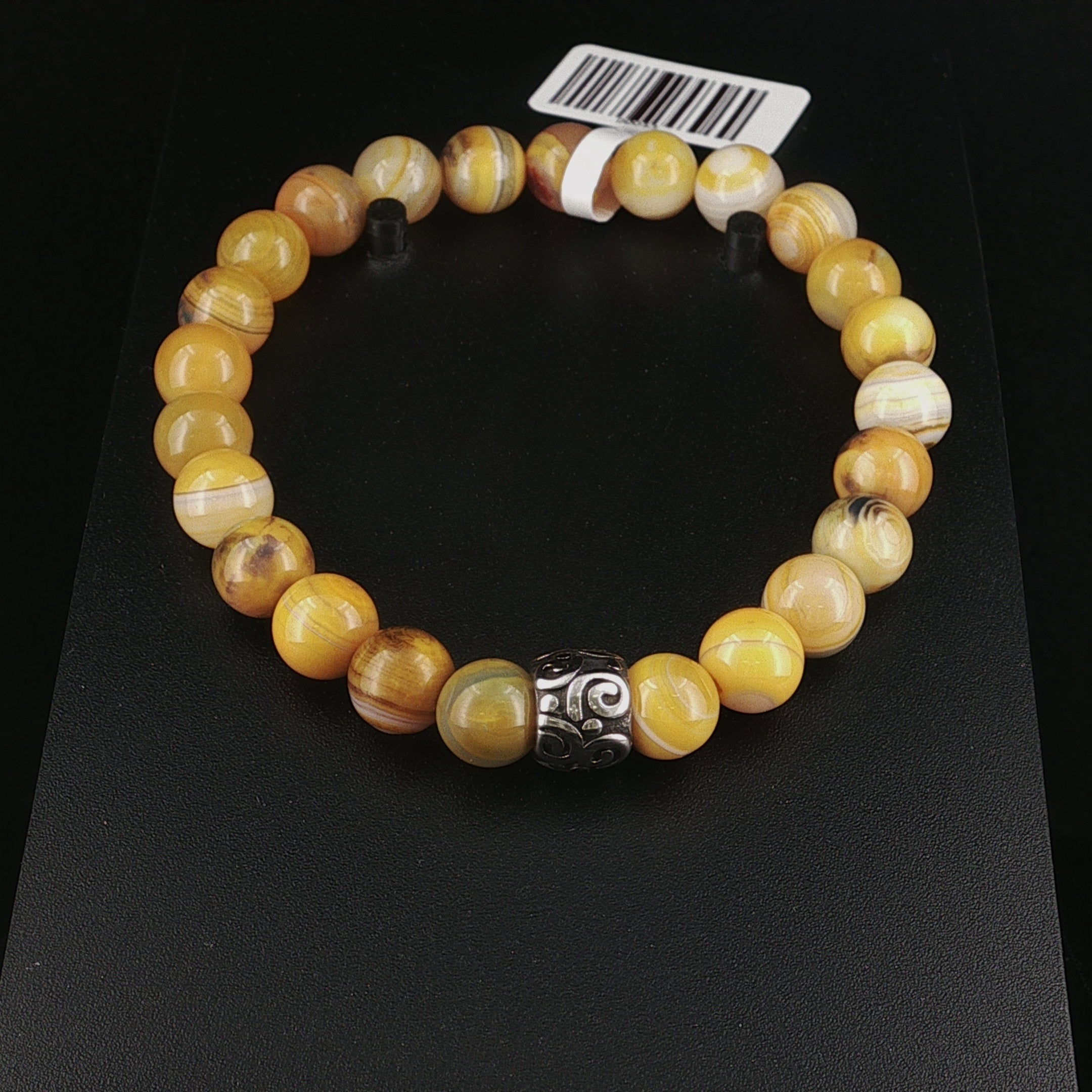 Armband aus gelbem Jaspis