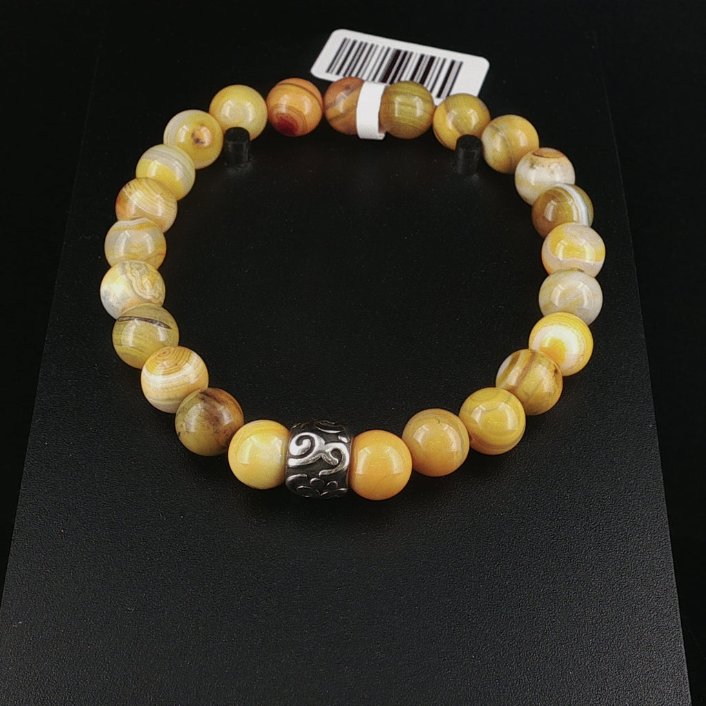 Armband aus gelbem Jaspis