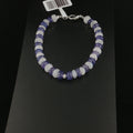 Exklusives Tanzanit und Regenbogen Mondstein Armband