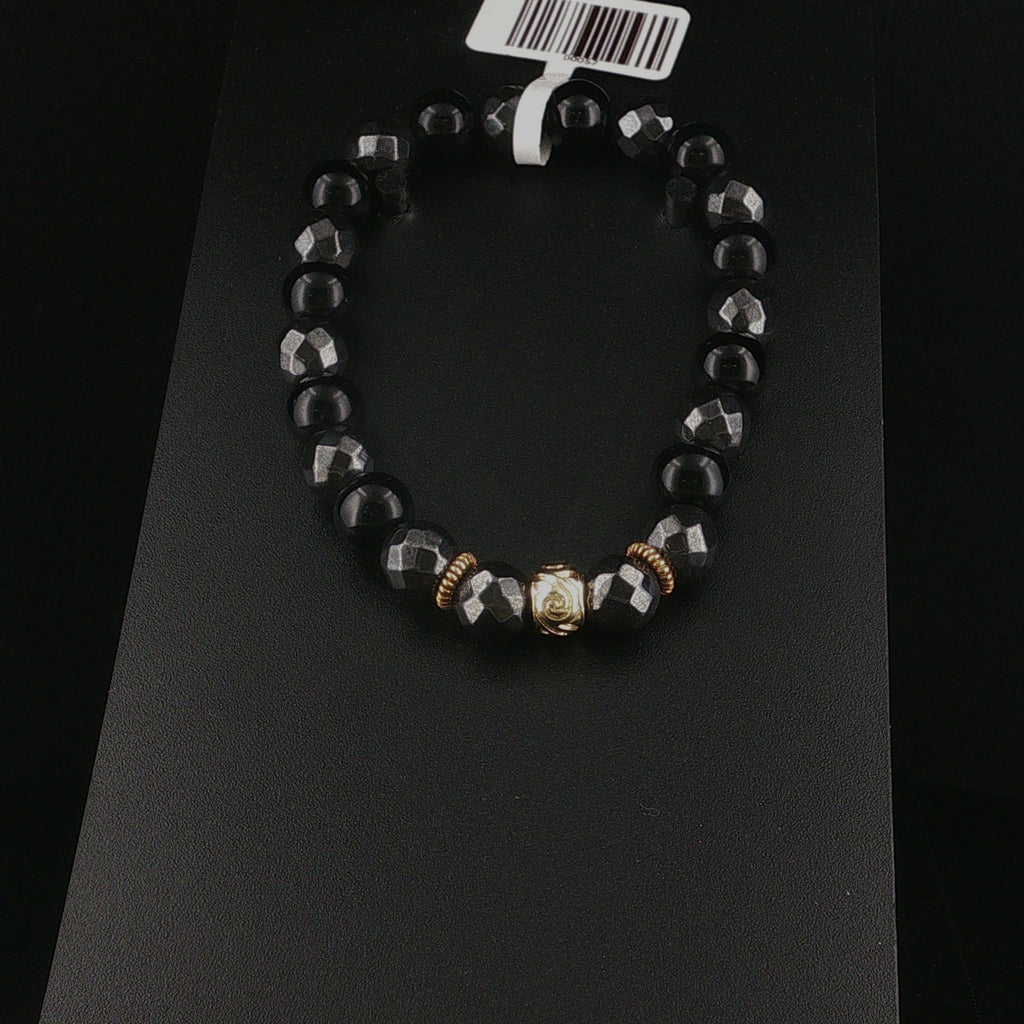 Onyx & Hämatit Armband