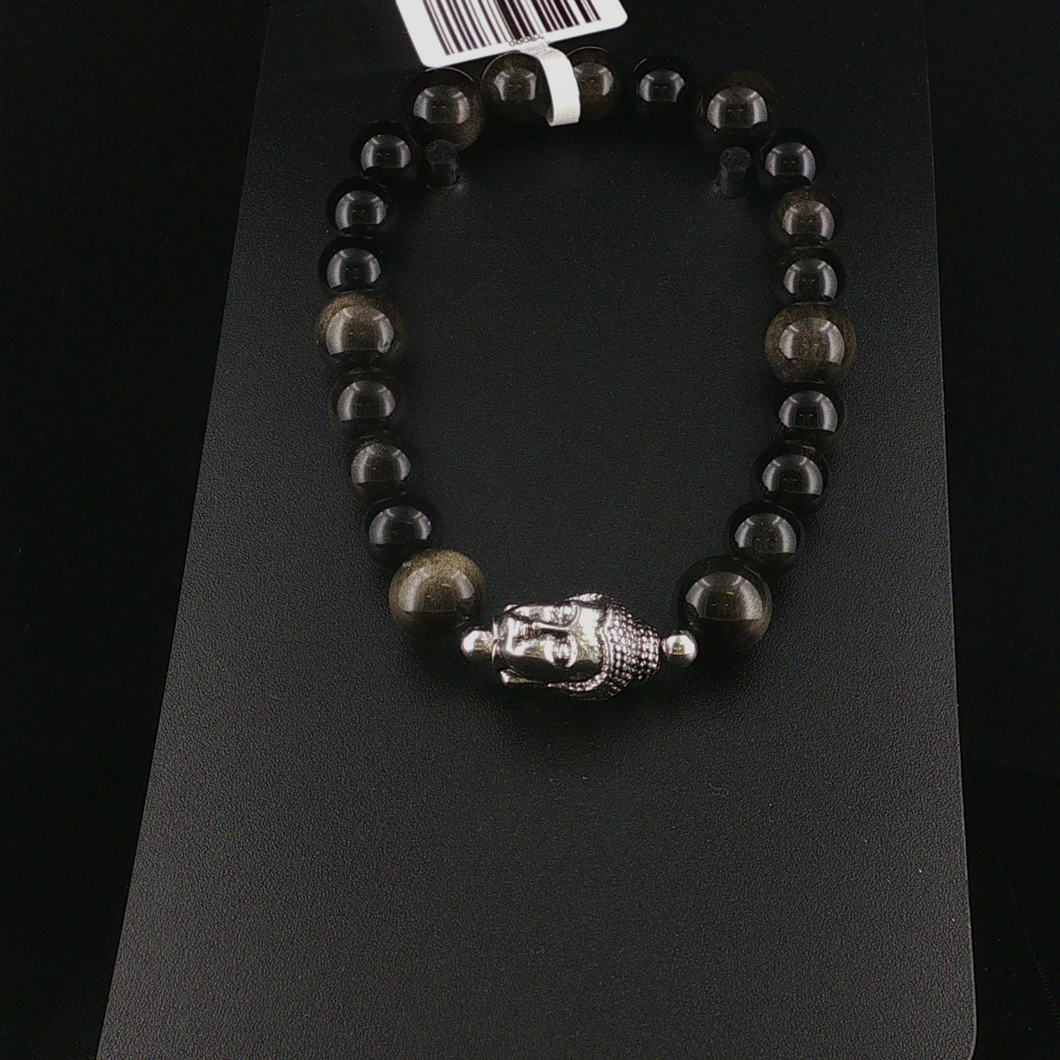 Gold Obsidian Armband
