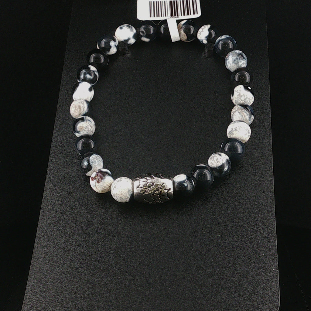 Zebra Marmor Armband