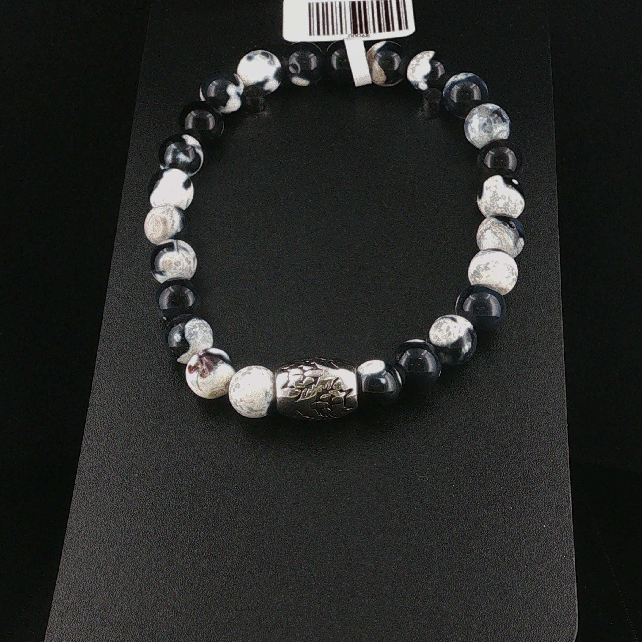 Zebra Marmor Armband