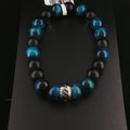 Onyx & türkis Tigerauge Armband