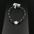 Elegantes Armband mit Lavastein- und Hämatit