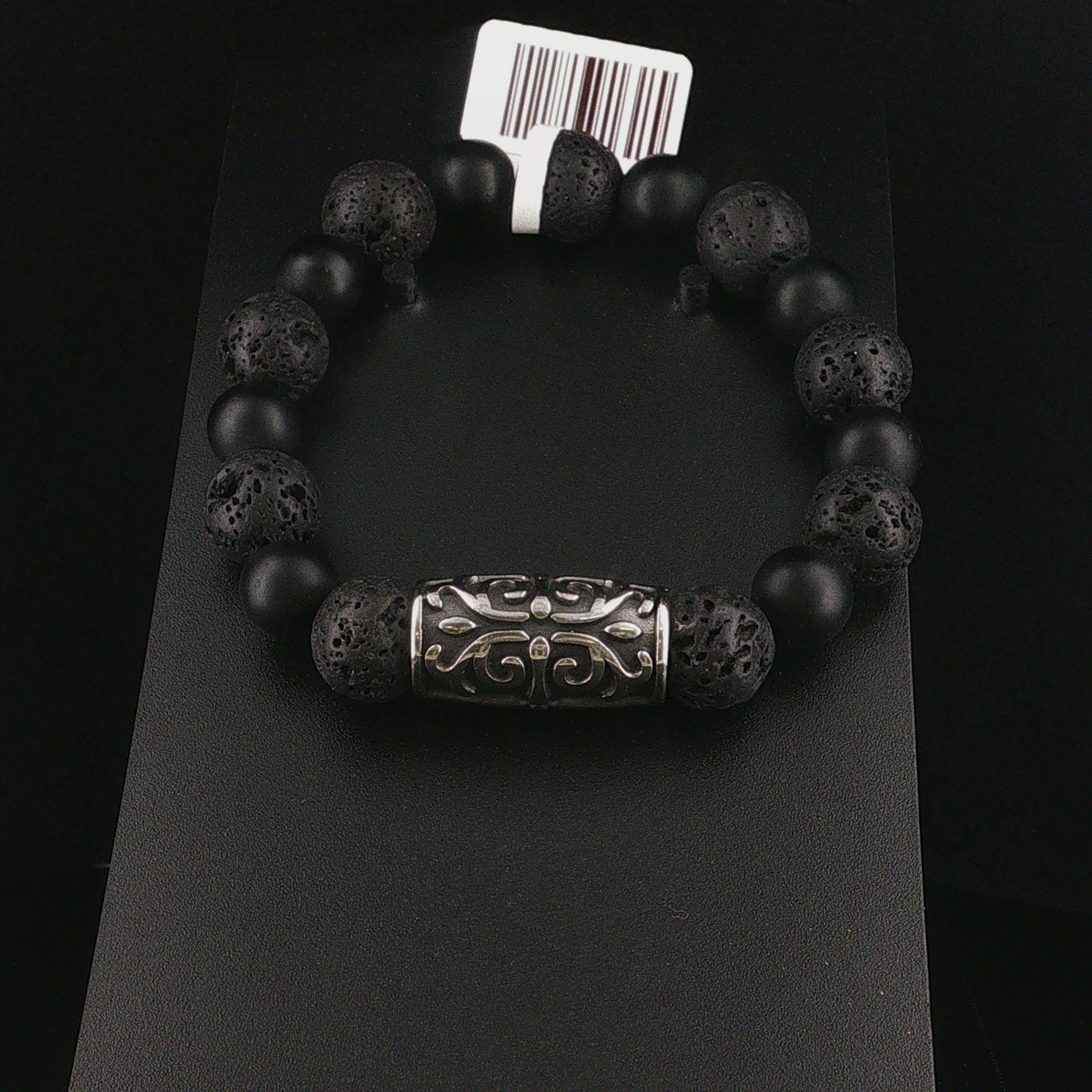 Lavastein & Onyx Armband