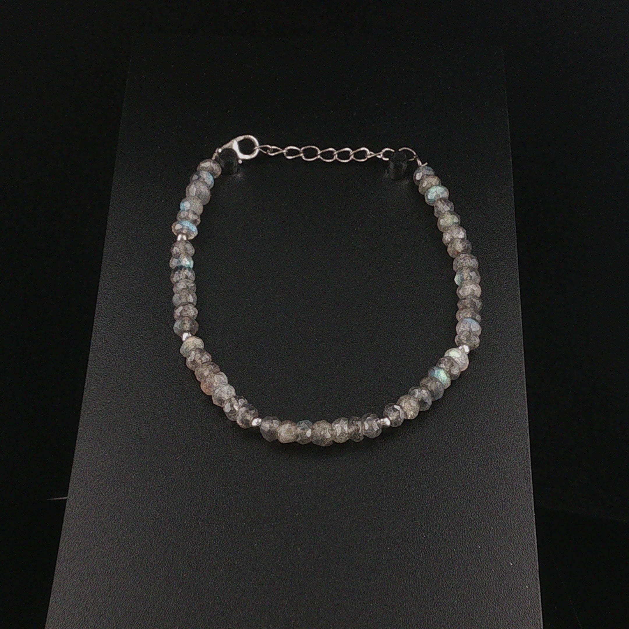 Labradorit Armband im Rondell-Schliff