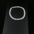 Elegantes Armband mit facettierten Lavendel-Amethysten und bedampftem Rosenquarz