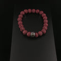 weinrotes Lavastein-Armband