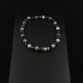 Edles Armband aus facettiertem Labradorit und schwarzem Turmalin
