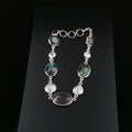Exklusives Silberarmband mit Labradorit und Mondstein