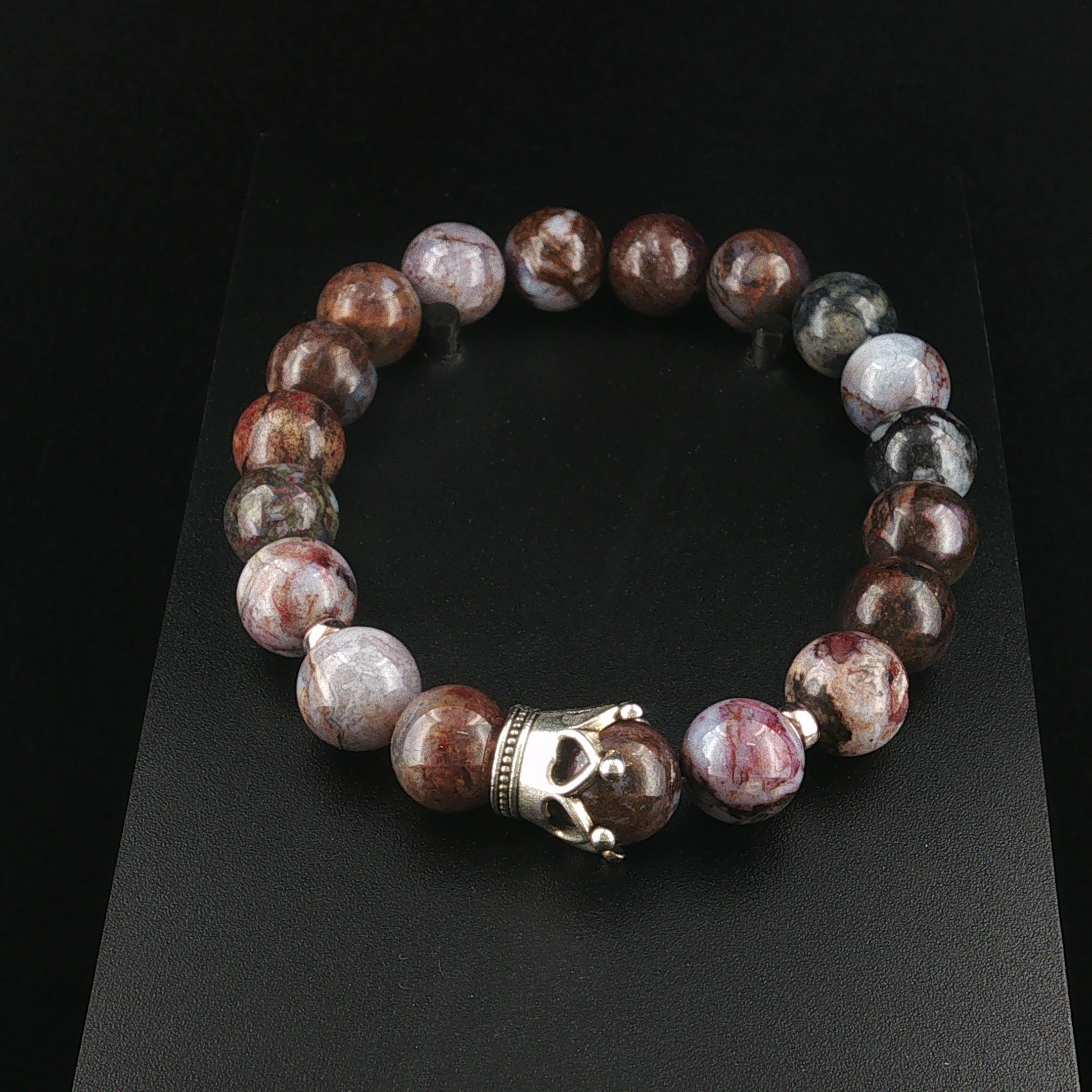 Armband aus braunem Pietersit