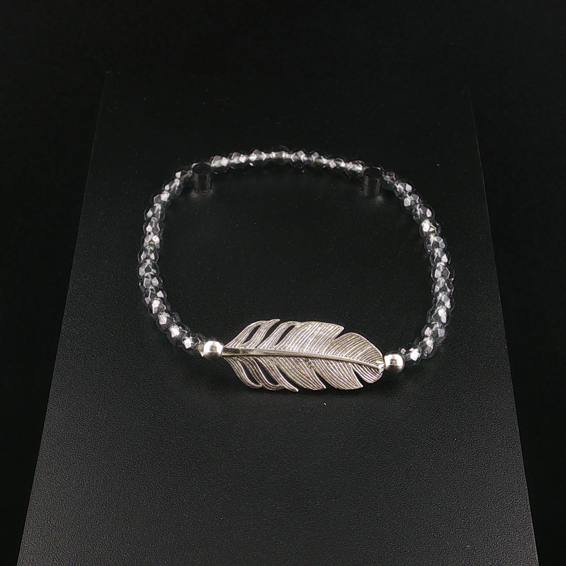 Bedampftes Bergkristall-Armband