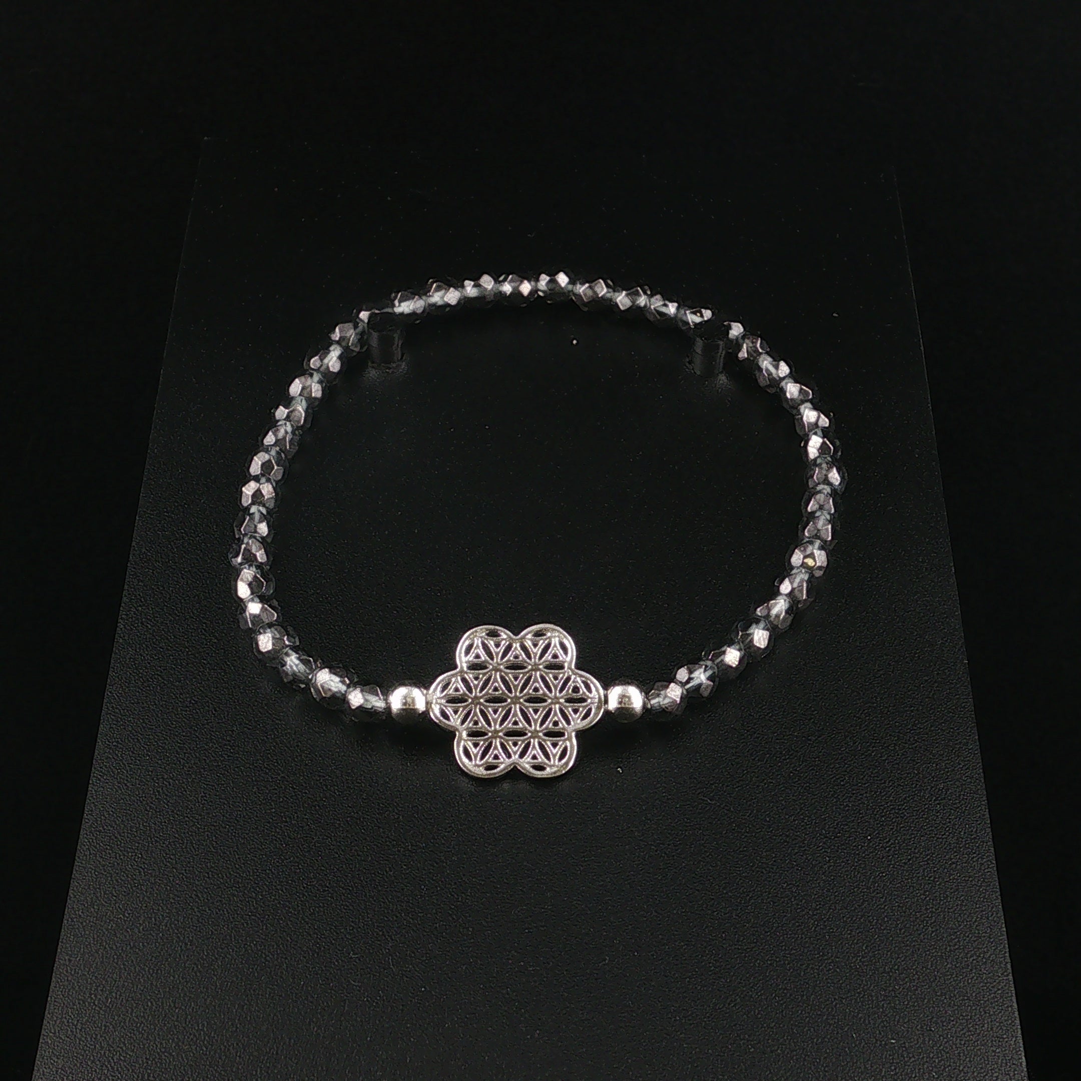 Bedampftes Bergkristall-Armband