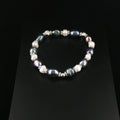 Elegantes Barockperlen-Armband mit silberfarbenen Akzenten