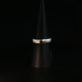 Solitärring aus Silber mit Fancy Black Diamond