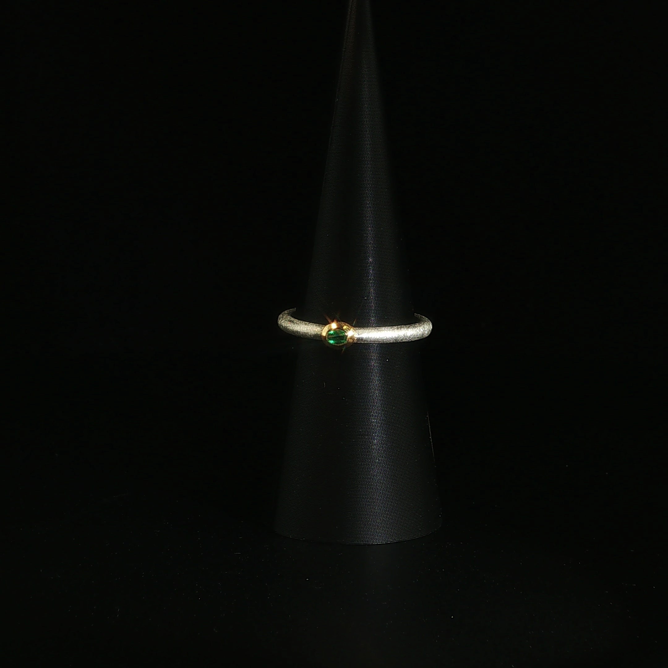 Smaragd Solitärring