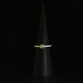 Solitärring mit Smaragd in Silber