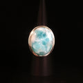 Silberring mit grossem ovalen Larimar