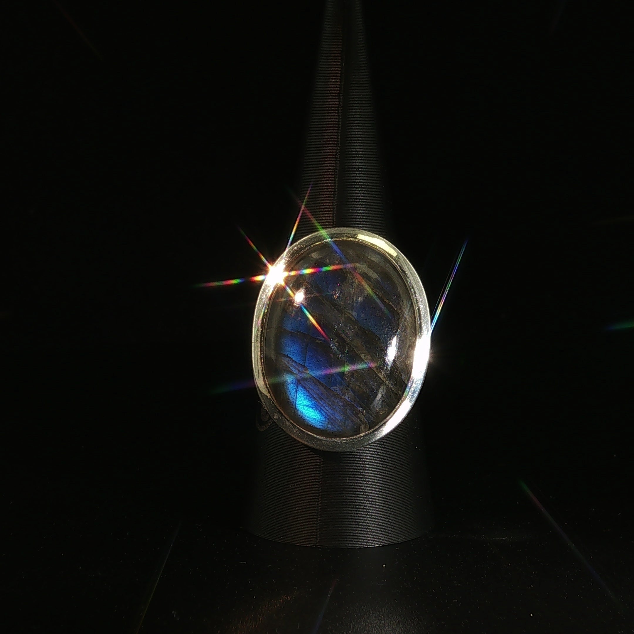 wunderschöner Labradorit Ring