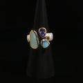 Opal-Tansanit-Diamant Cocktailring