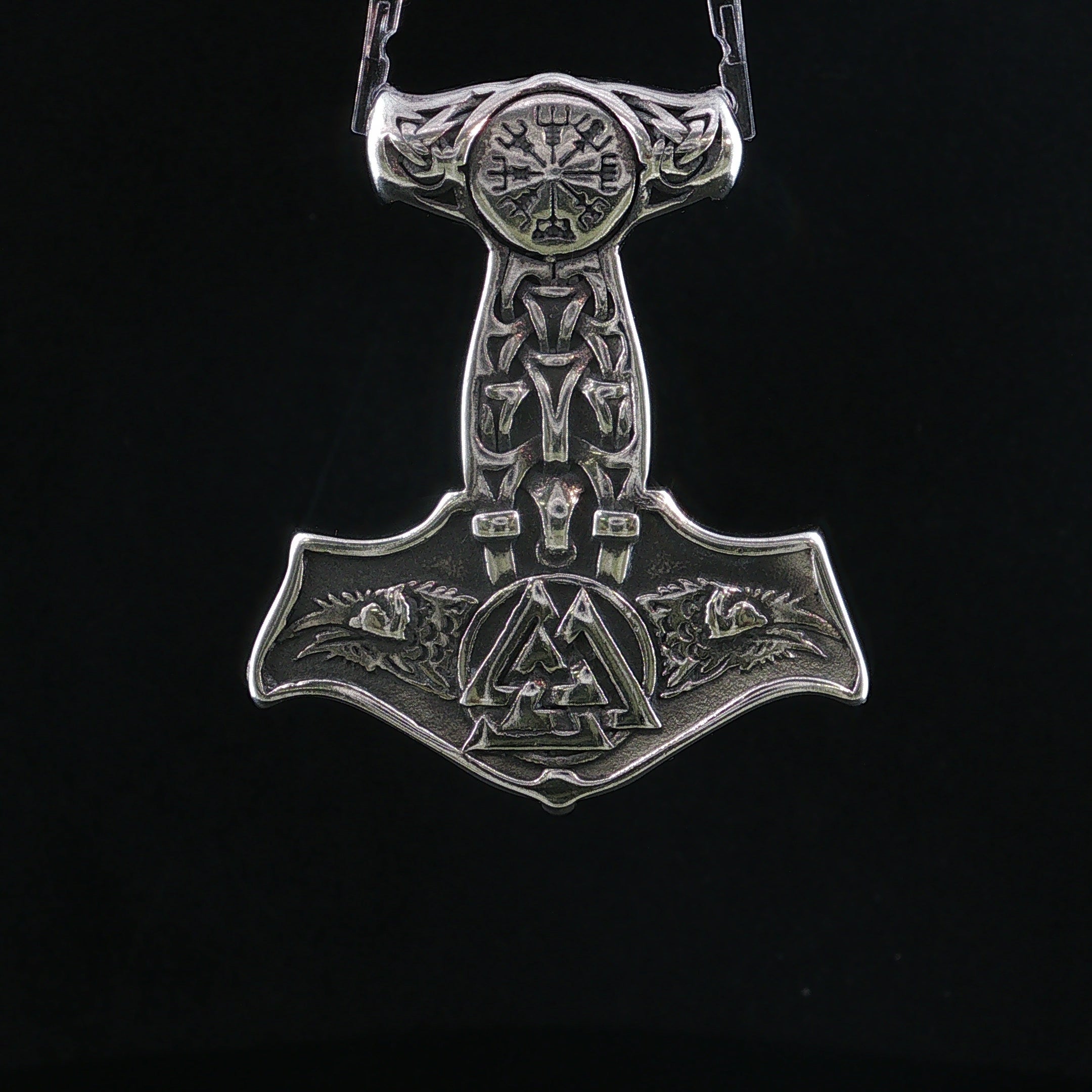 Thors Hammer Anhänger mit nordischen Motiven