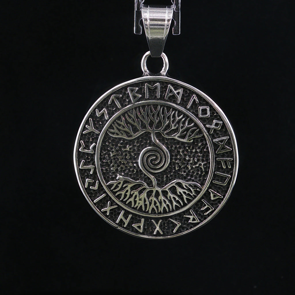 Edelstahl Anhänger  Lebensbaum Yggdrasil