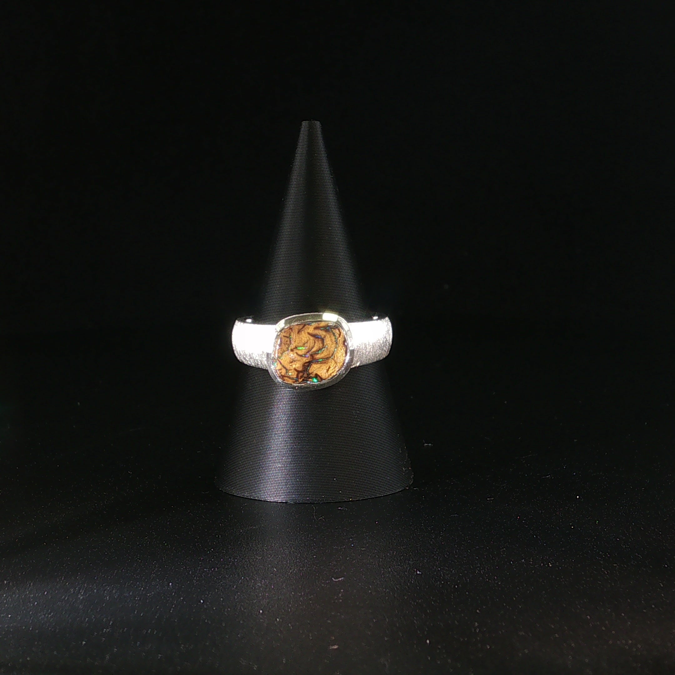 Boulder Opal Ring