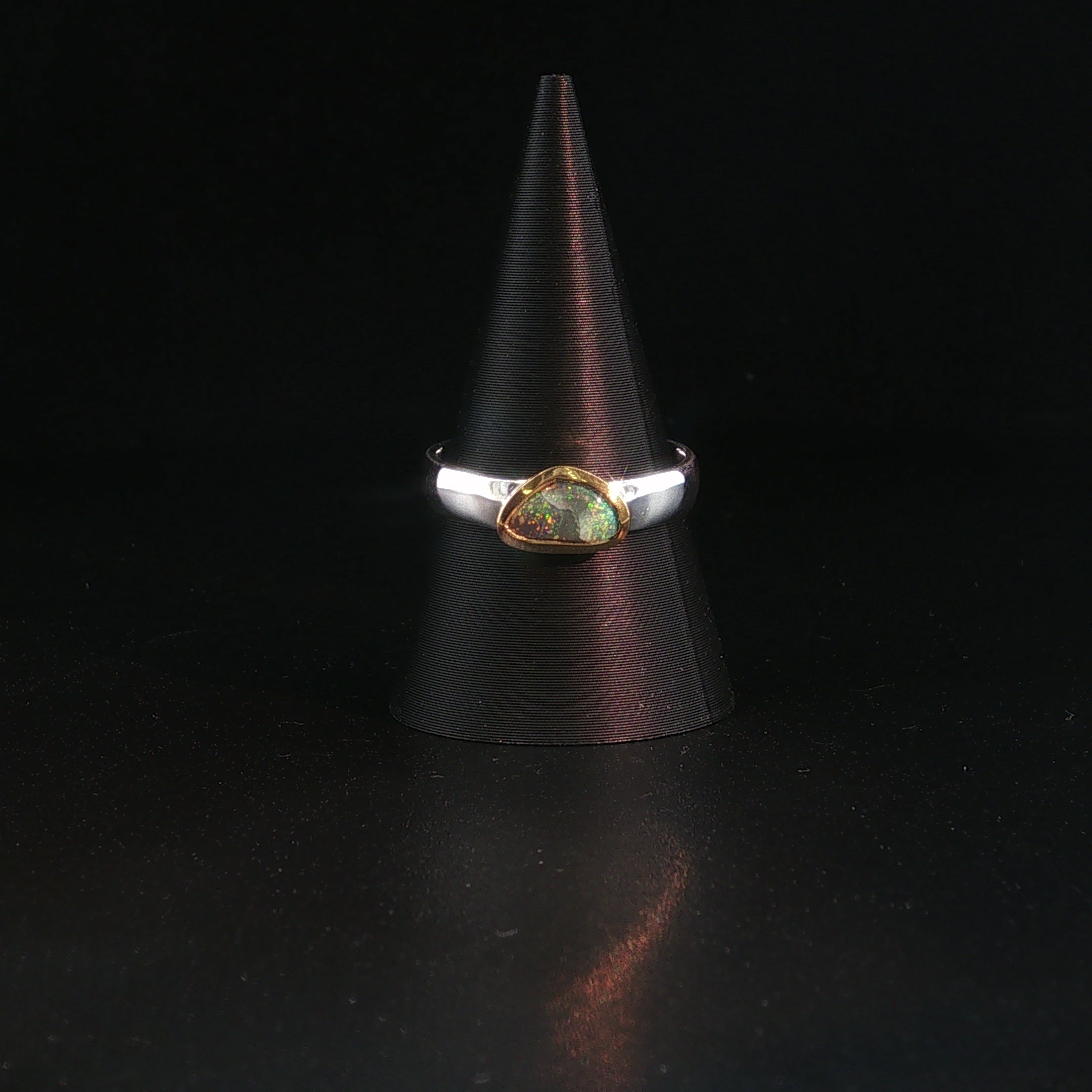Boulder Opal Ring