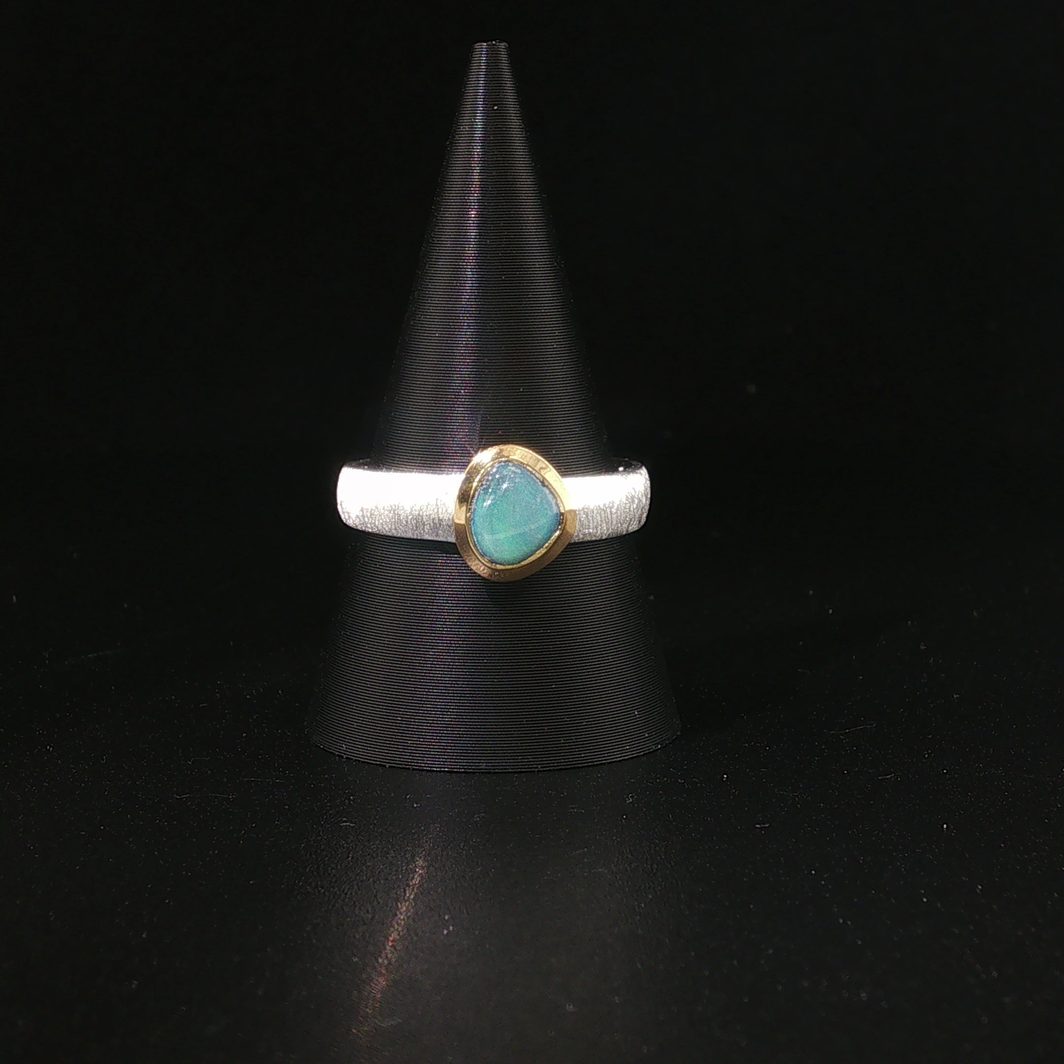 Boulder Opal Ring