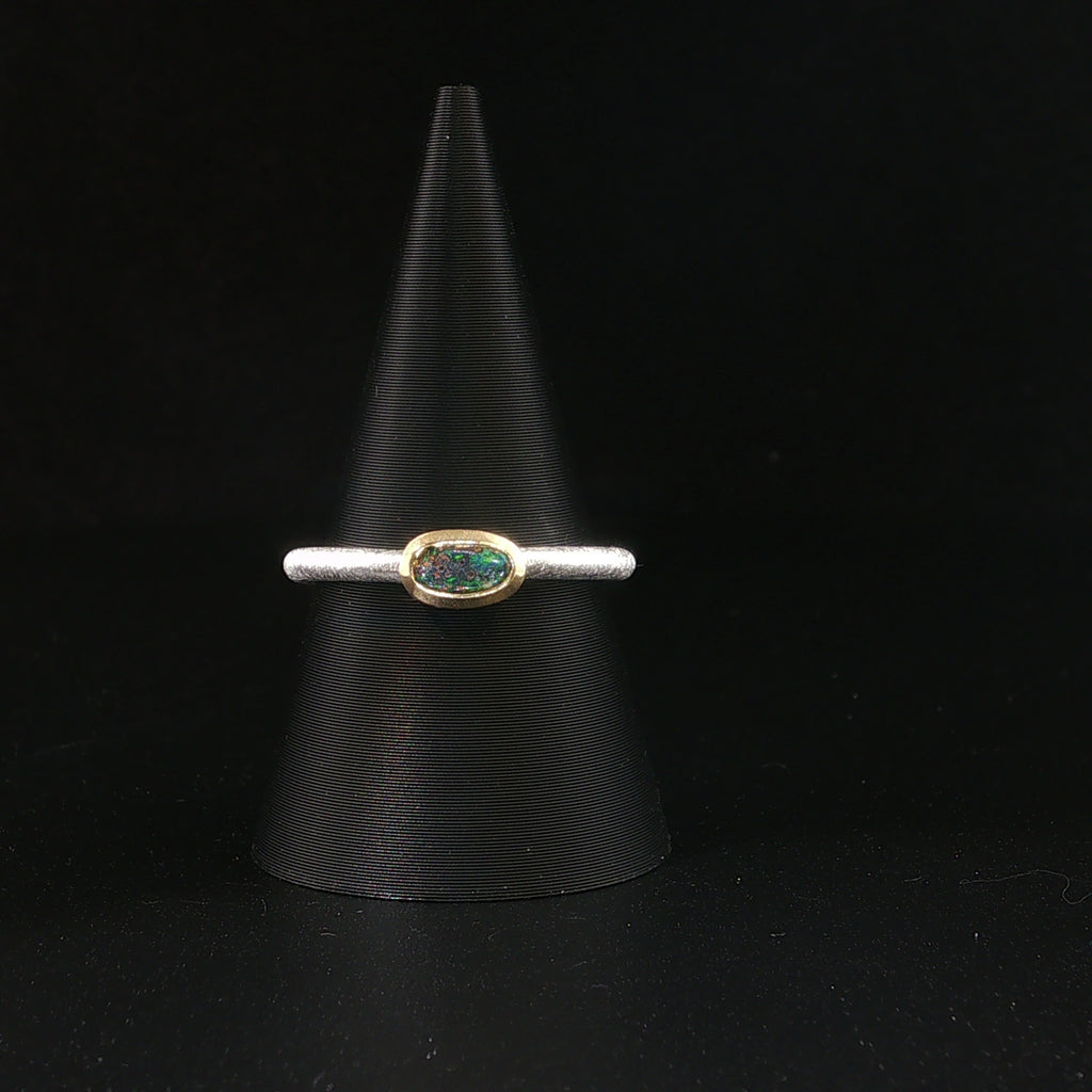 Boulder Opal Ring